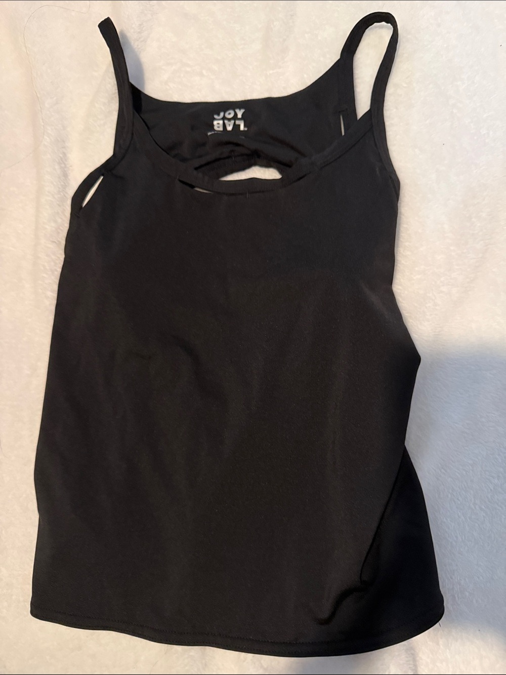 Black Scoop Neck Tank Top by joylab size small